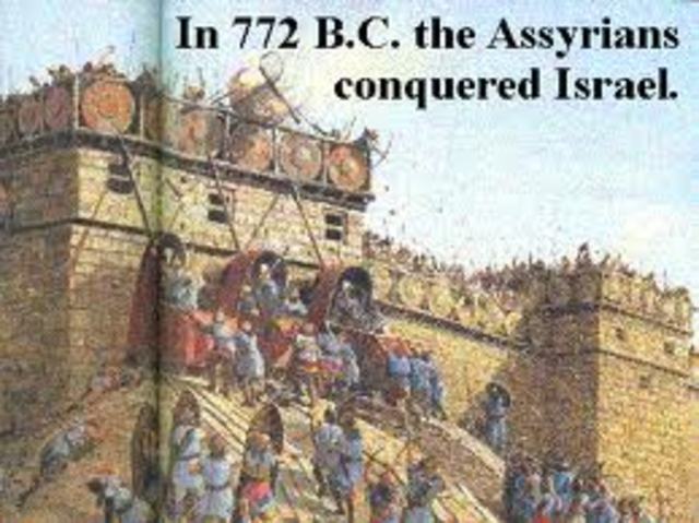 Israel is conqured by Assyria