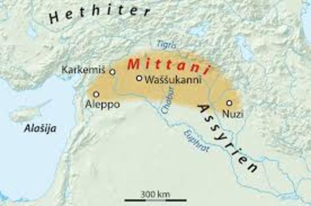 1353-1318. Assyria regains independence from Mittani