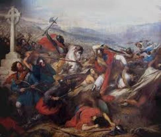 french dafeat muslims at the battle of torus