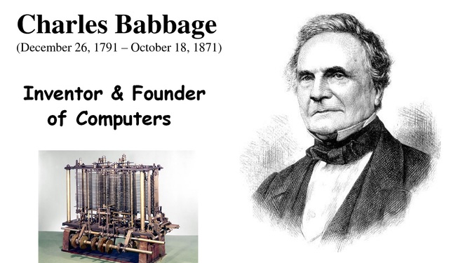 Charles Babbage: El primer ordenador.