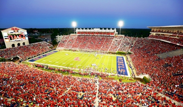 Vaught-Hemingway Stadium is built
