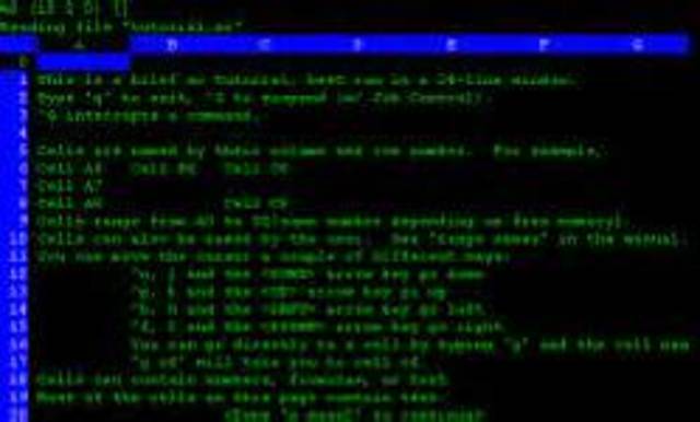 VisiCalc Spreadshot Program