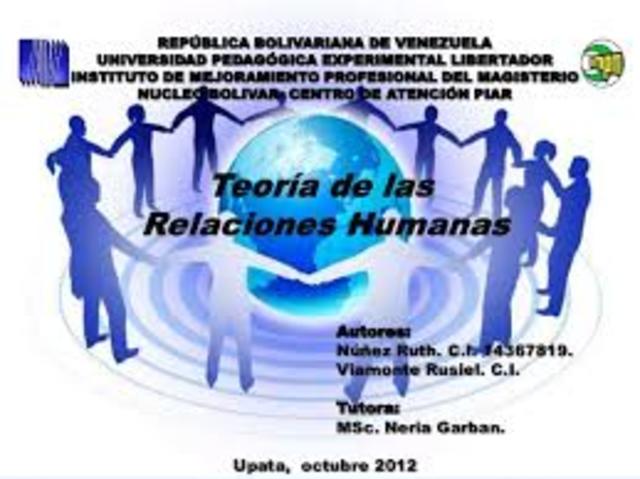 TEORIA DE LAS RELACIONES HUMANAS