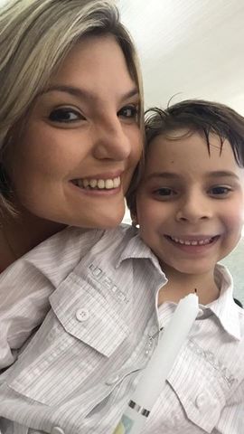 Batizado Rodrigo como madrinha