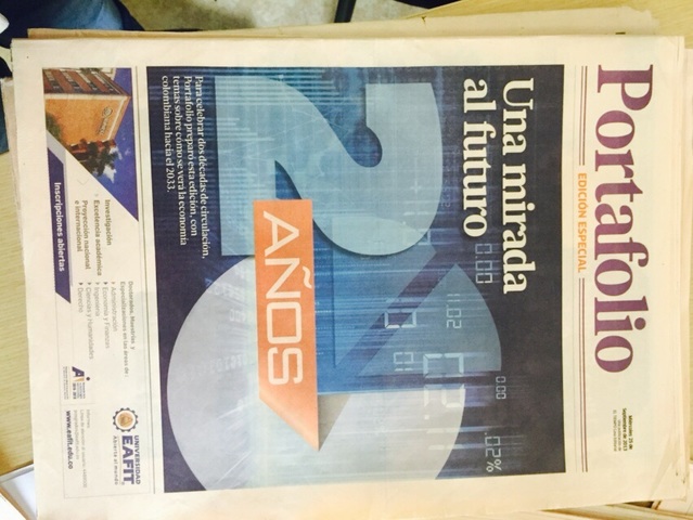 Nace una separata del periodico el tiempo "PORTAFOLIO"