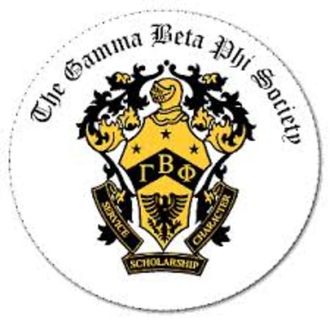 Inducted into educational honor society