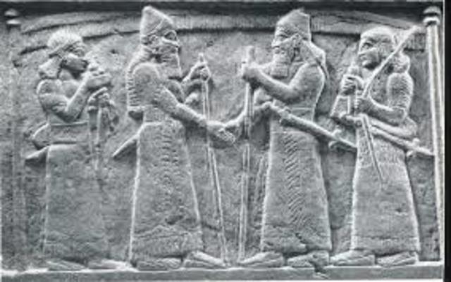 BC Esarhaddon decrees restoration of Babylon