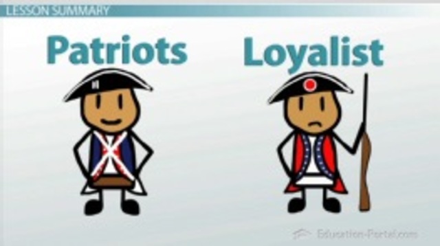 Patriots/ Loyalists