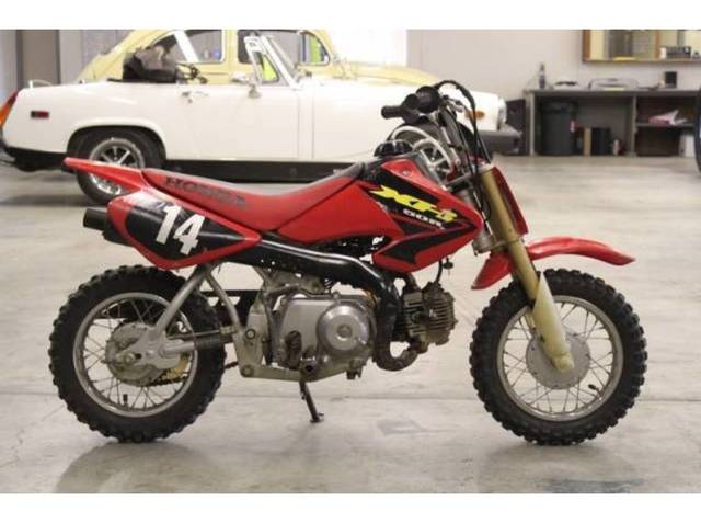 When I first road my dirt bike.