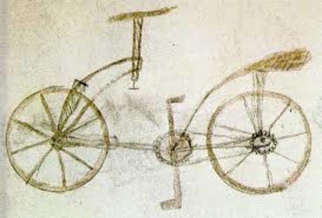 Primer boceto de bicicleta