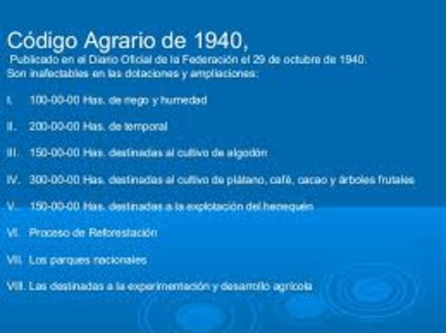 Código de 1940-1942