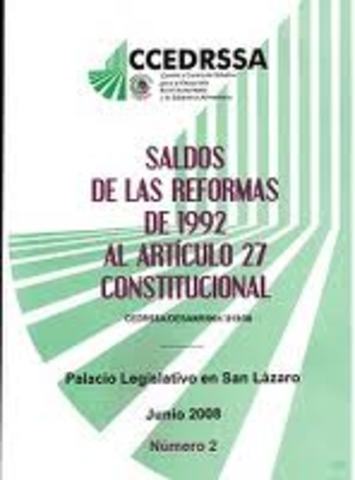 artículo 27 constitucional