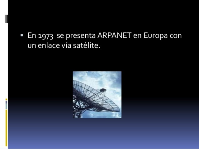se presenta ARPANET en Europa con un enlace vía satélite