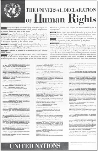 Declaración universal de los derechos humanos - EE.UU.
