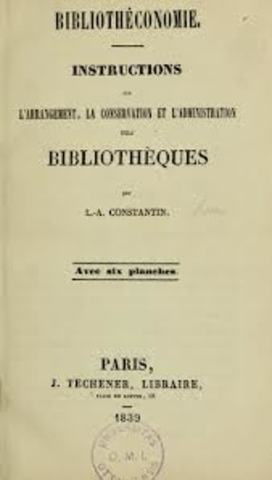 Bibliothéconomie: instructions sur l’arrangement,la conservation et l’administration des bibliothéques