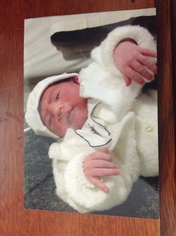 My cousin born