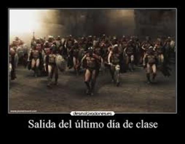 ultimo dia de escuela