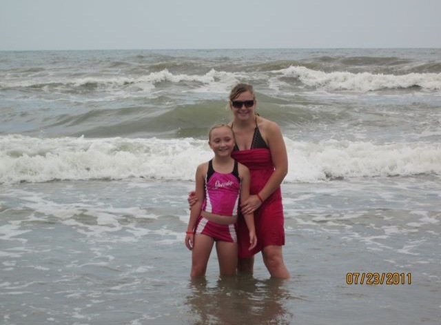 First time in the ocean