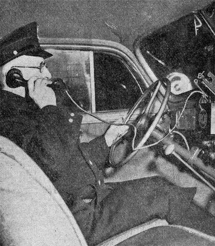 two-way radio built in patrol cars