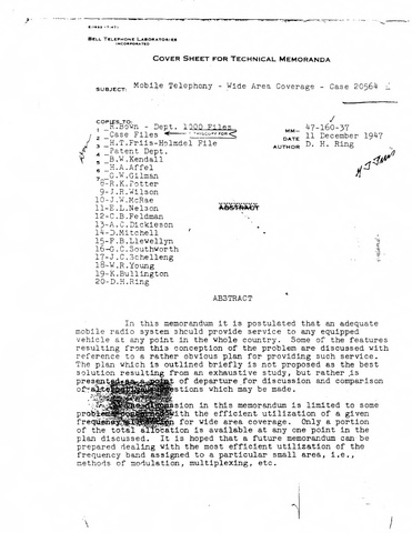 Cellular Telephone Service