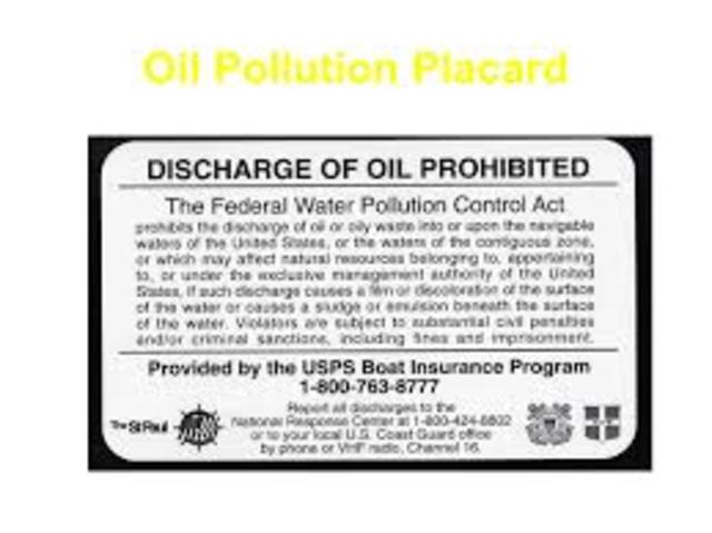 First Federal Law Established to Control Pollution from the Oil Industry