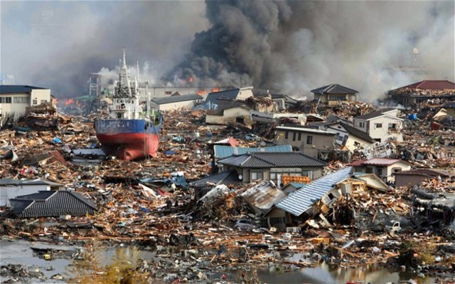 Tsunami ravages Japanese coast