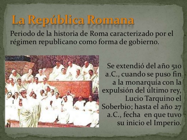 PERIODO DE LA REPUBLICA