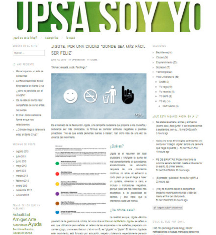 En el blog de la UPSA