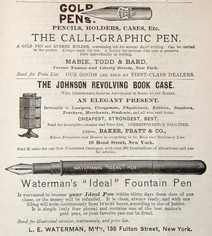 The First Fountain Pen