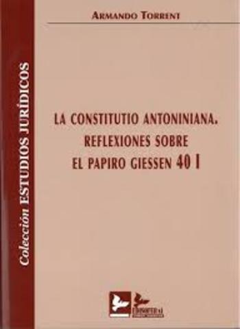 Constitución Antoniniana año: 212 d.c.