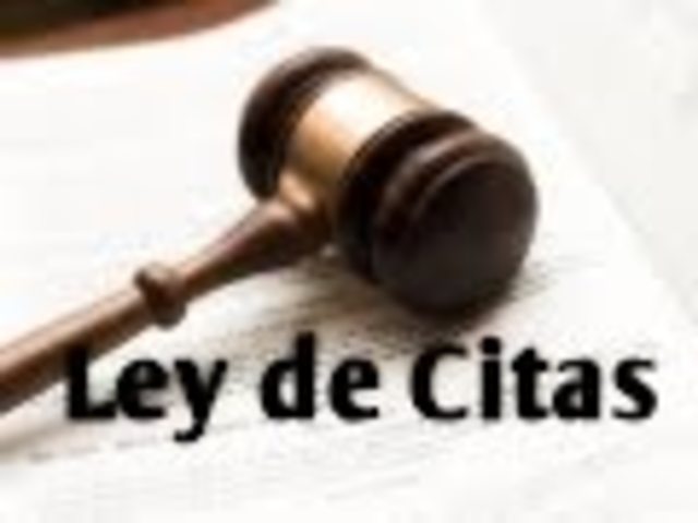 Ley de Citas, compilación de jurisprudencias. año: 426 d.c.