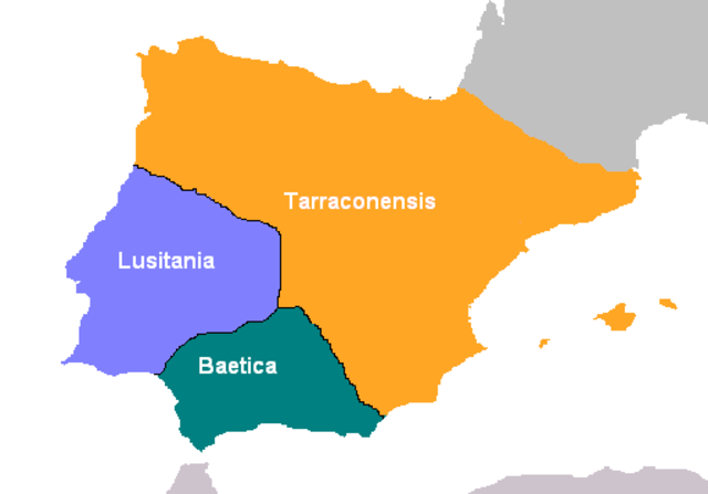 Hispania pasa a dominio romano en 17 a. C.