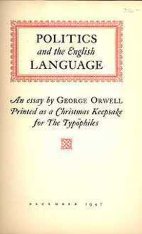 "Politics and the English Language"