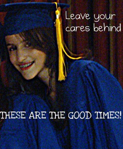 Being valedictorian in the 8th grade prom.