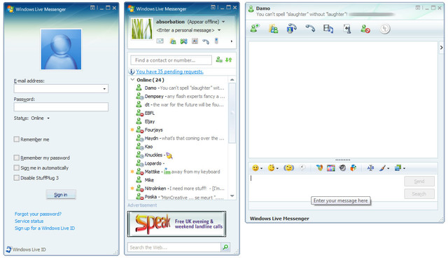 Windows live messenger