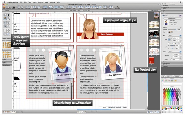 Software desktop publishing