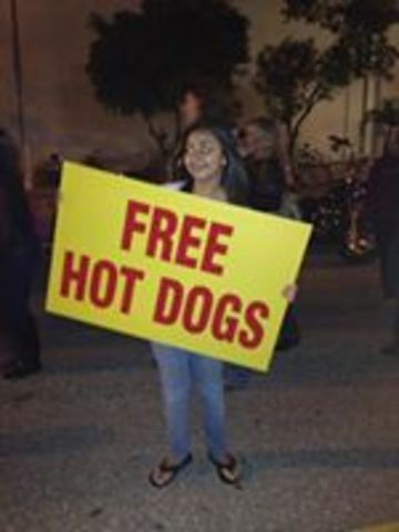 Free Hot Dogs at Bike Night