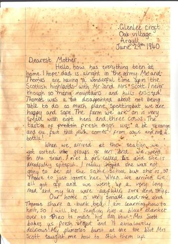 Letter From World War II/Primary Document