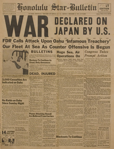 Newspaper Article From World War II/ Primary Document