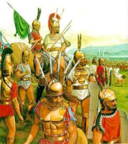 488 a.C. 	Guerra contra los Volscos