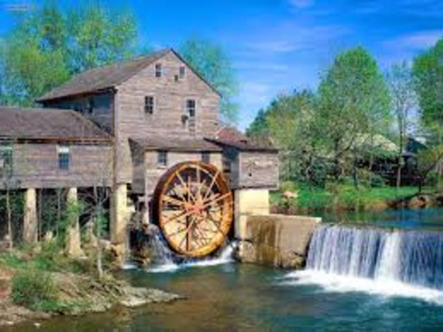 200 BC - Europeans Harness Water Energy to Power Mills