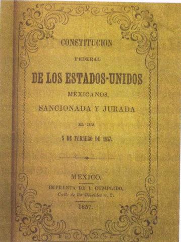 Constitucion de 1857 y la revolucion de ayutla.