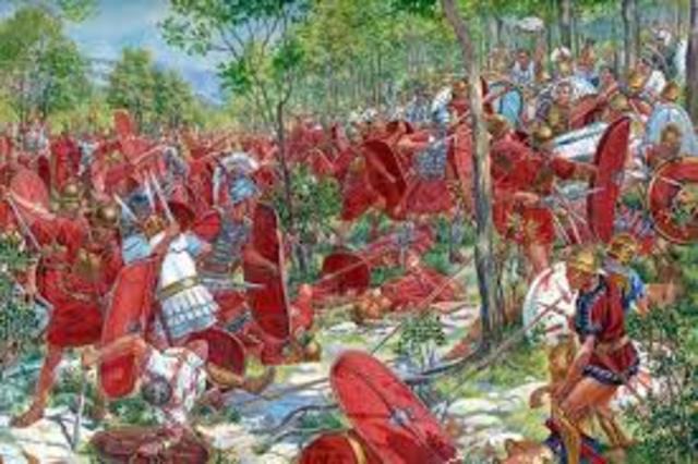 1 Jan 343-341 a.C.	Primera guerra Samnita.