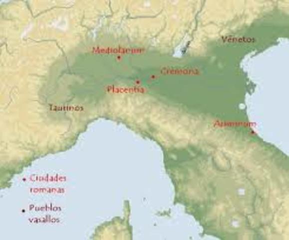 1 Jan 220 a.C.	Vía Flaminia: Roma a Cisalpina. Construcción del circo Flaminio.