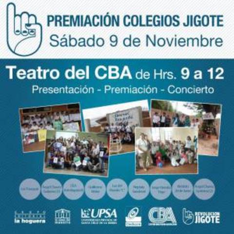 Premiación del Primer Concurso de Educación Ciudadana “Colegios Jigote”