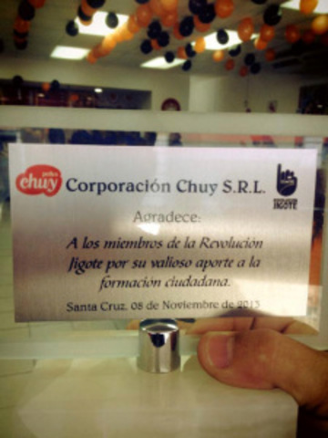 ¡La Revolución Jigote recibe reconocimiento de Corporación Chuy!