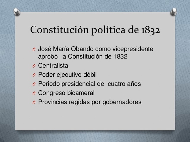 la Constitución de 1832