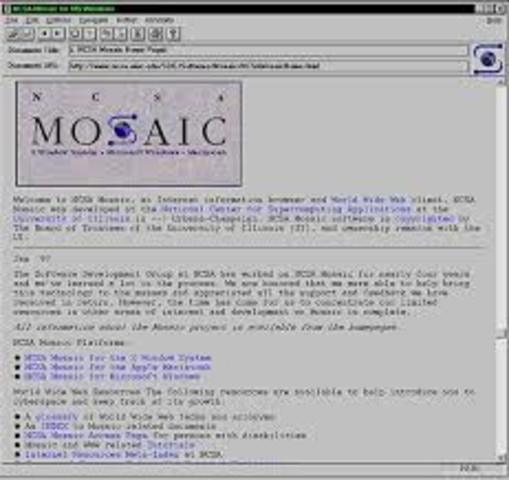 Mosaic, the first Web browser