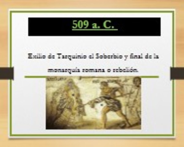 Final de la Monarquia Romana