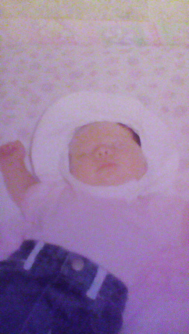 Birth of my first sister Abby.